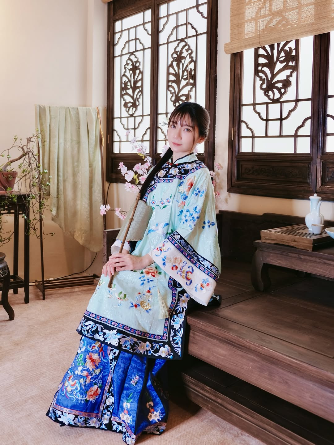 【正妹】甜美女神Cherry 清代古典服装太优雅了!