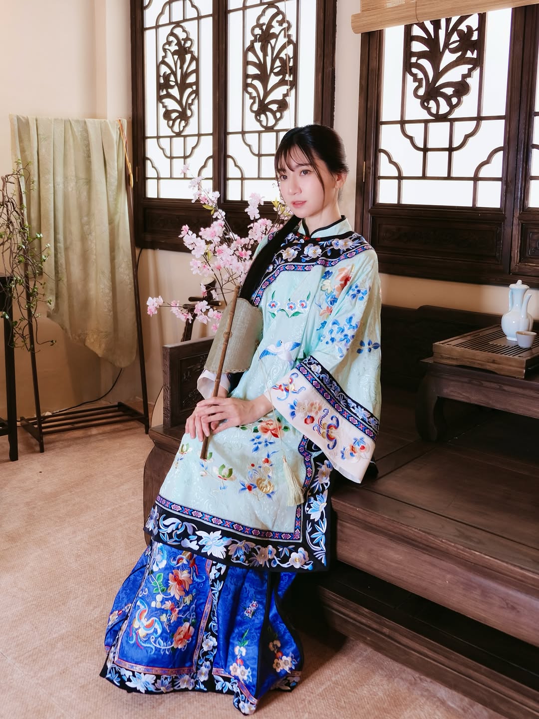 【正妹】甜美女神Cherry 清代古典服装太优雅了!