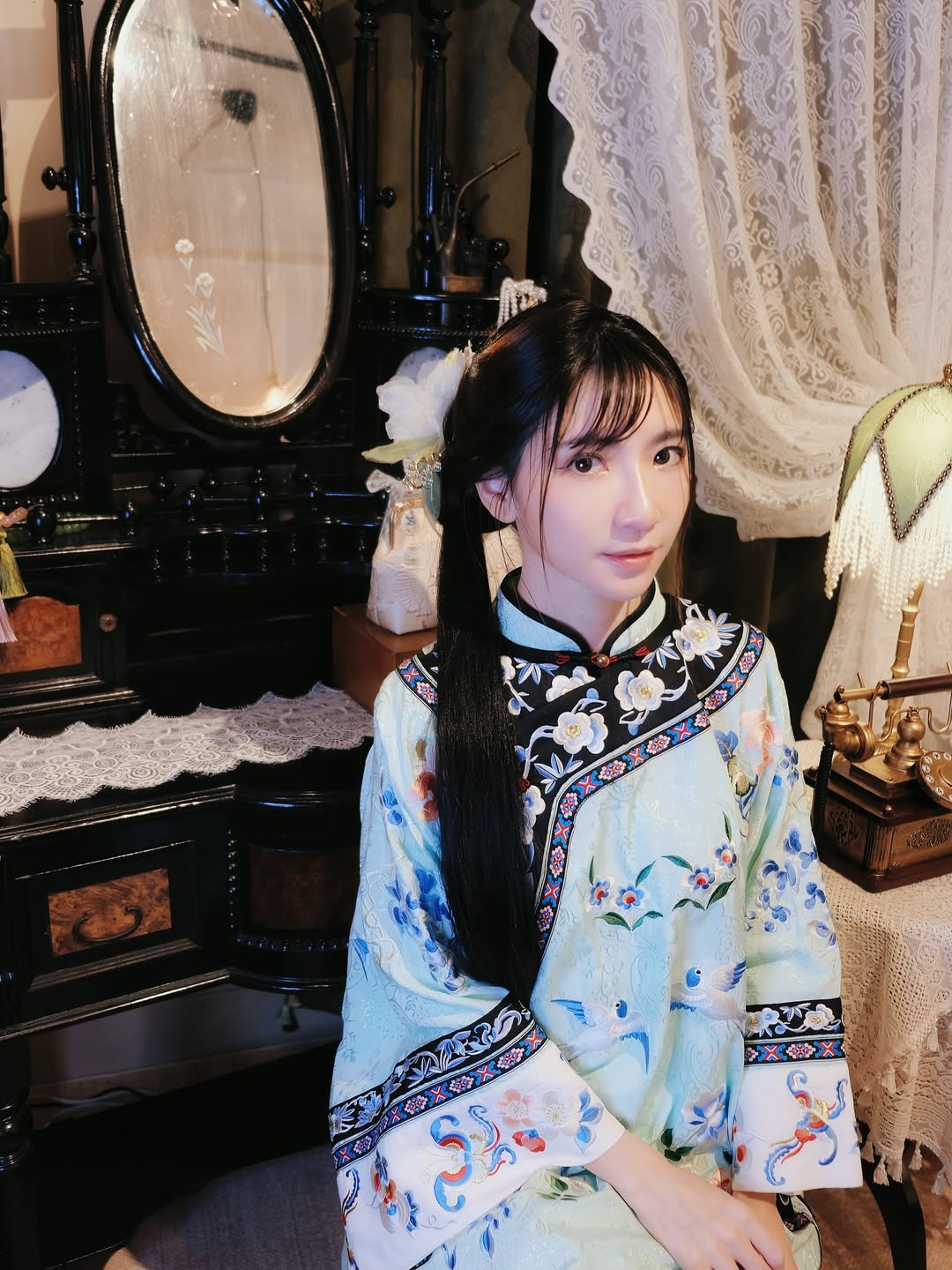 【正妹】甜美女神Cherry 清代古典服装太优雅了!