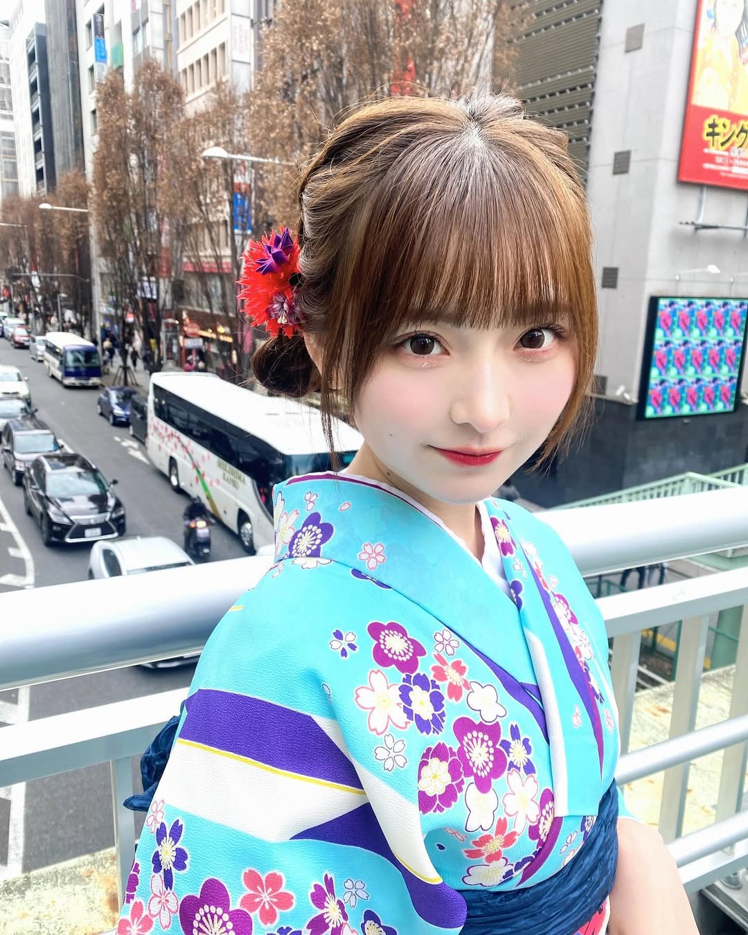 【正妹】日本斋藤爱莉和服一双水汪汪大眼睛，清纯可爱的脸蛋！