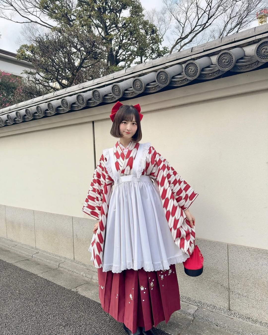 【正妹】日本斋藤爱莉和服一双水汪汪大眼睛，清纯可爱的脸蛋！