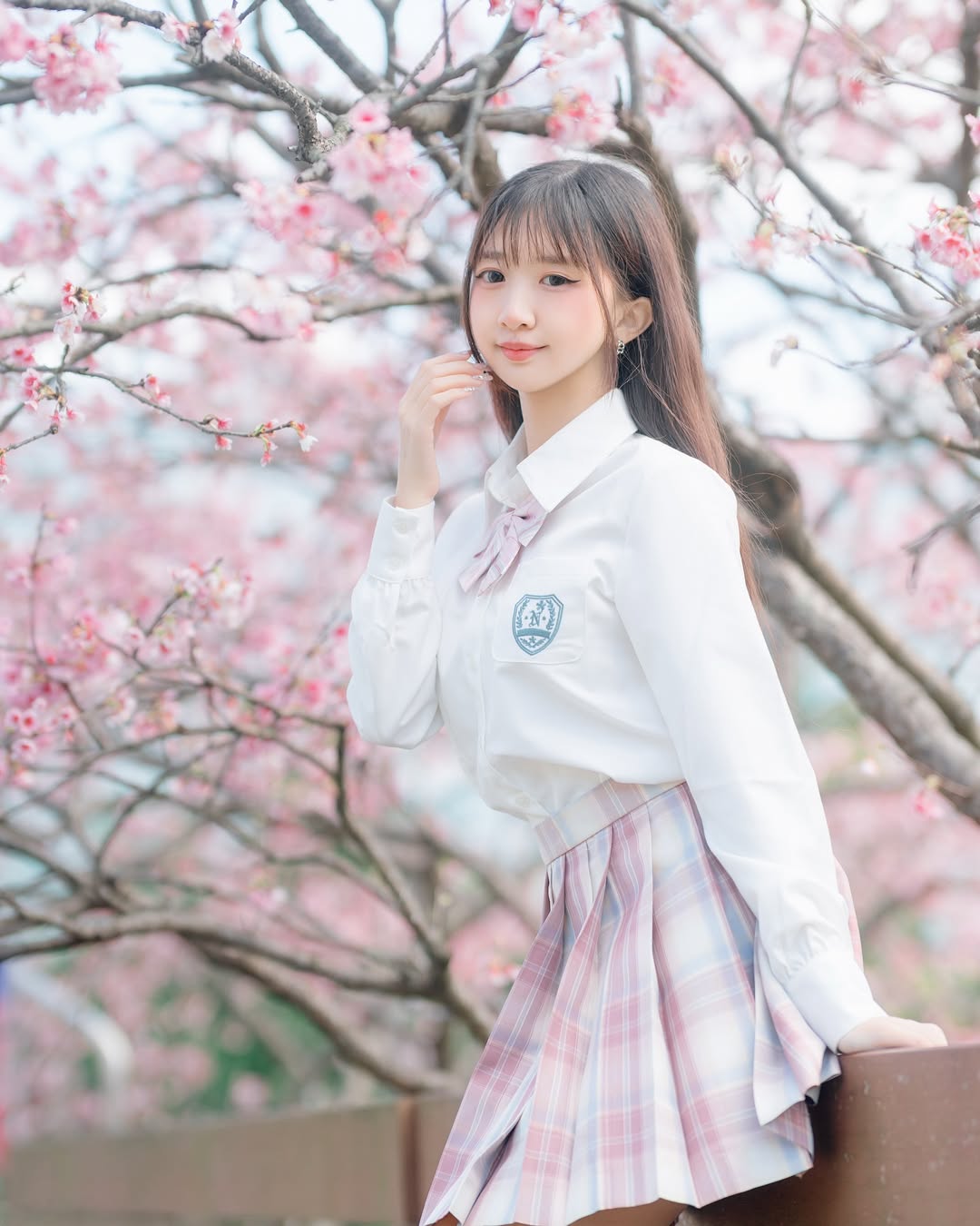 【正妹】孟孟JK制服清纯又可爱的气质，让人看了心头一暖！