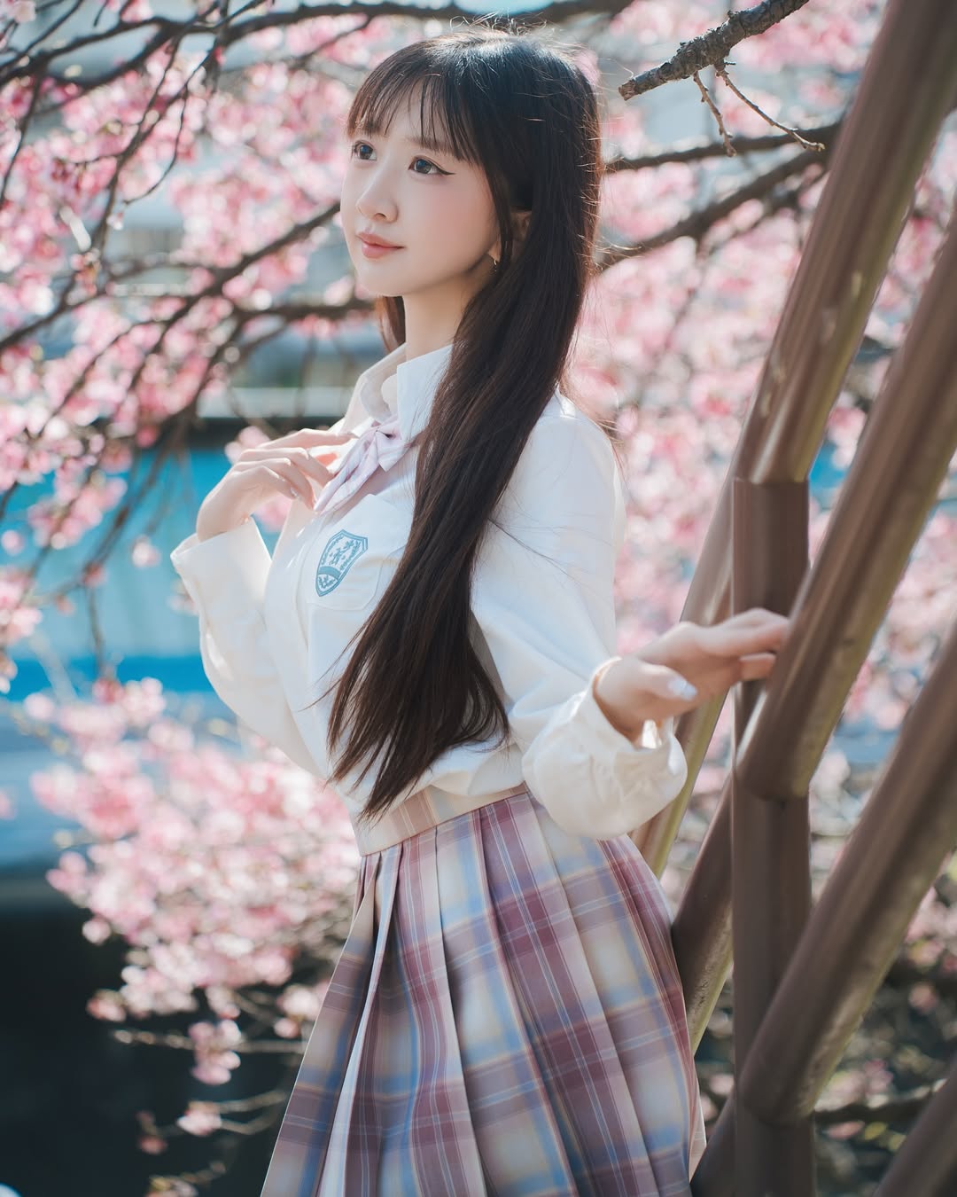 【正妹】孟孟JK制服清纯又可爱的气质，让人看了心头一暖！