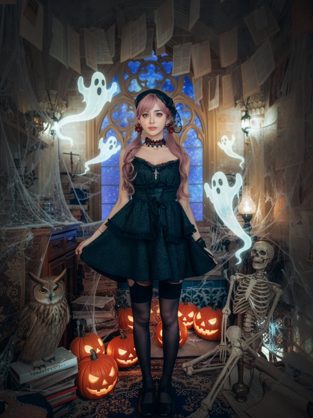 【正妹】辰辰黑暗小魔女写真，大家万圣节快乐！