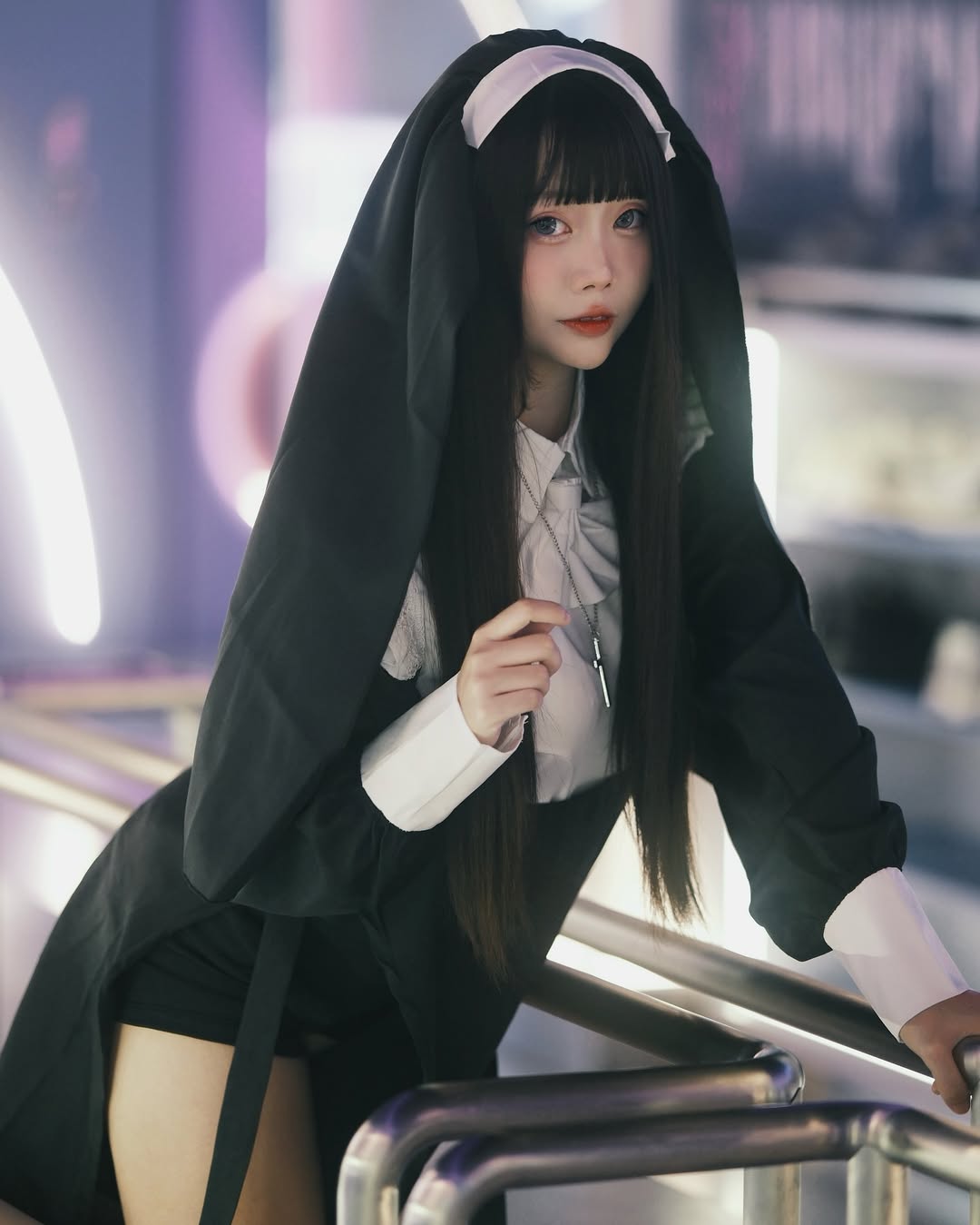 【正妹】语乔白丝修女装，忏悔的时间到了！