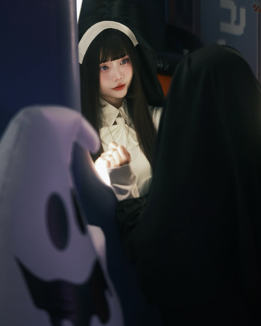 【正妹】语乔白丝修女装，忏悔的时间到了！