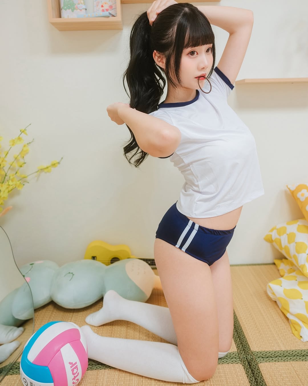 【正妹】语乔日本体操服写真，带来的青春魅力！