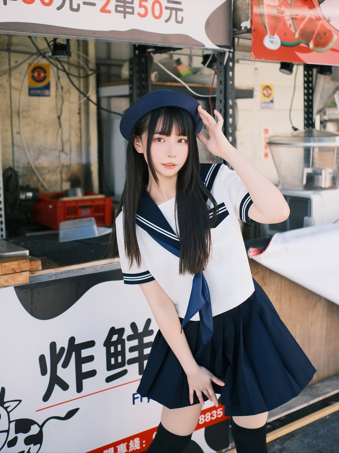 【正妹】陈QQ JK制服写真，清新甜美的让人爱不释手！