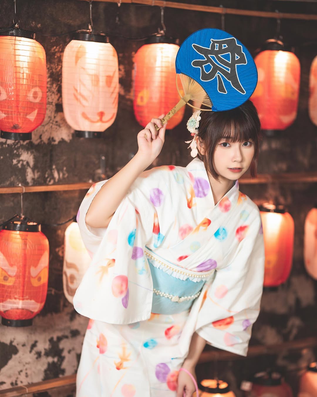 【正妹】陈QQ 日式浴服美照，不掩饰那份美丽从容与自信！