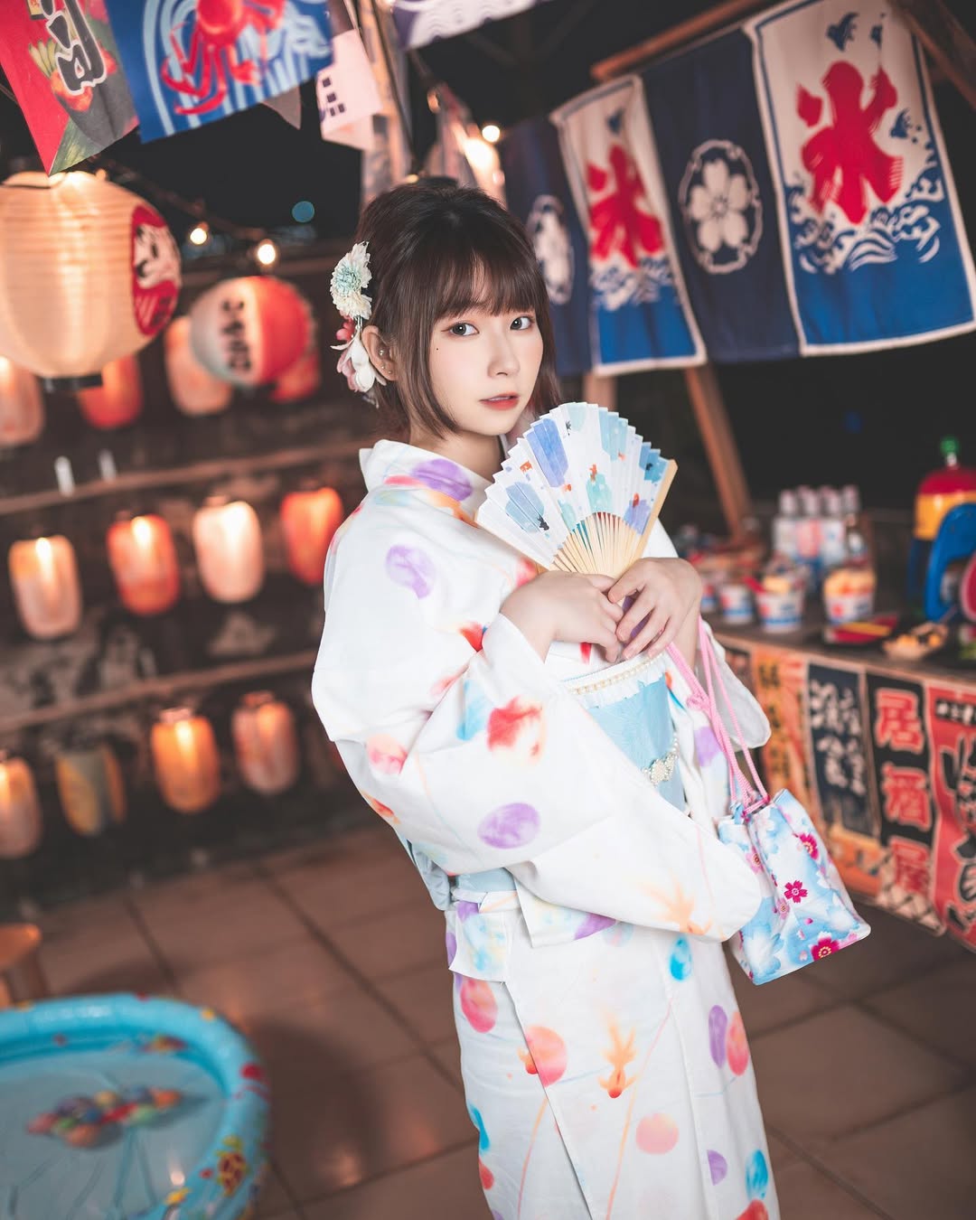 【正妹】陈QQ 日式浴服美照，不掩饰那份美丽从容与自信！