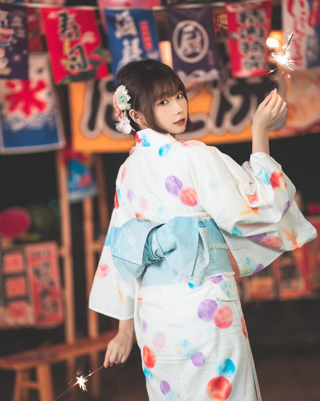 【正妹】陈QQ 日式浴服美照，不掩饰那份美丽从容与自信！