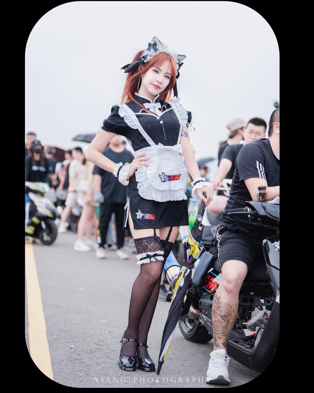 【正妹】小艾啾啾机车模特，速度与激情化为优雅与魅力！