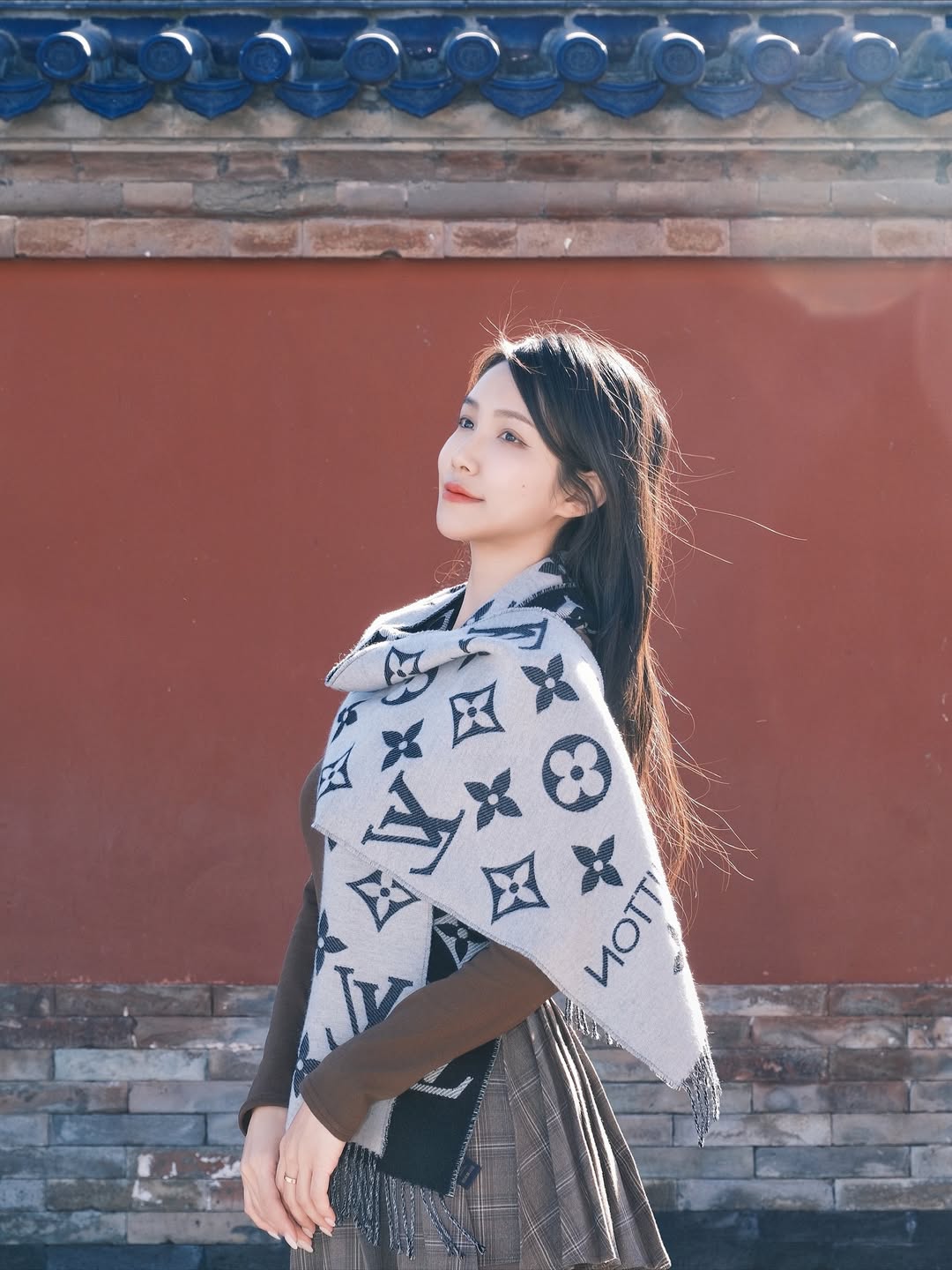 【正妹】林妤霜Kyna 北京天坛拍照，拥抱生活与美的自由！