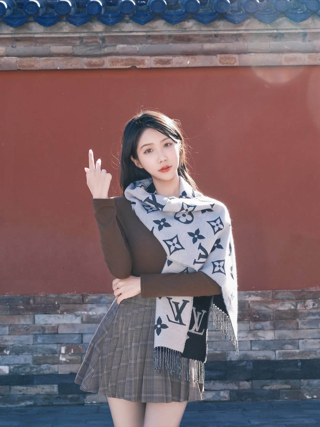 【正妹】林妤霜Kyna 北京天坛拍照，拥抱生活与美的自由！