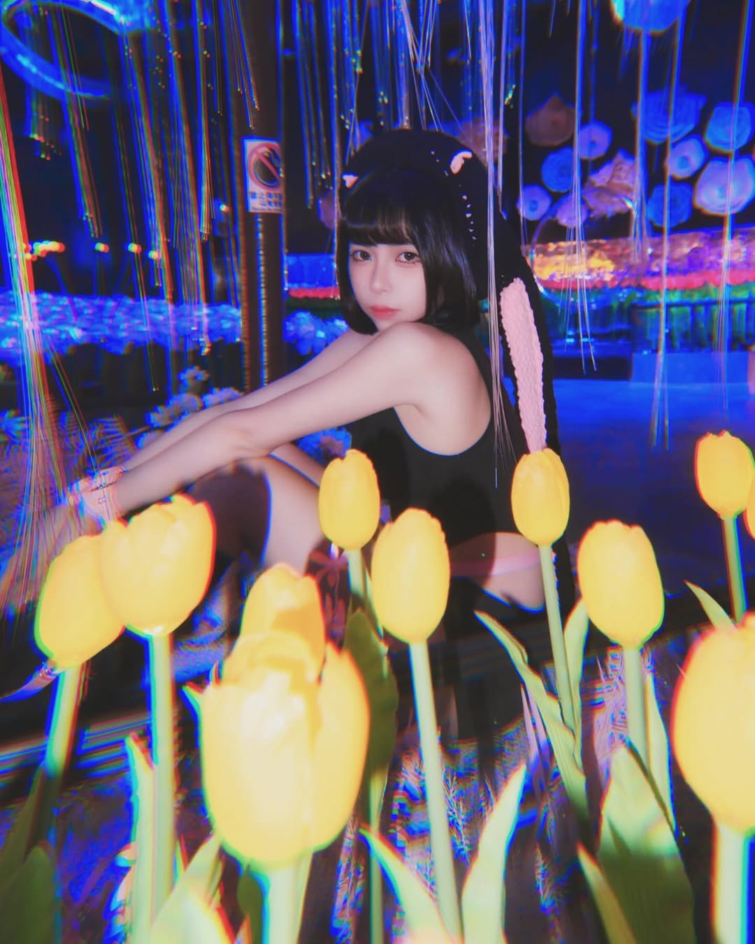 【正妹】Chubby糖 小兔子装扮写真，自信的姿态和优雅线条！