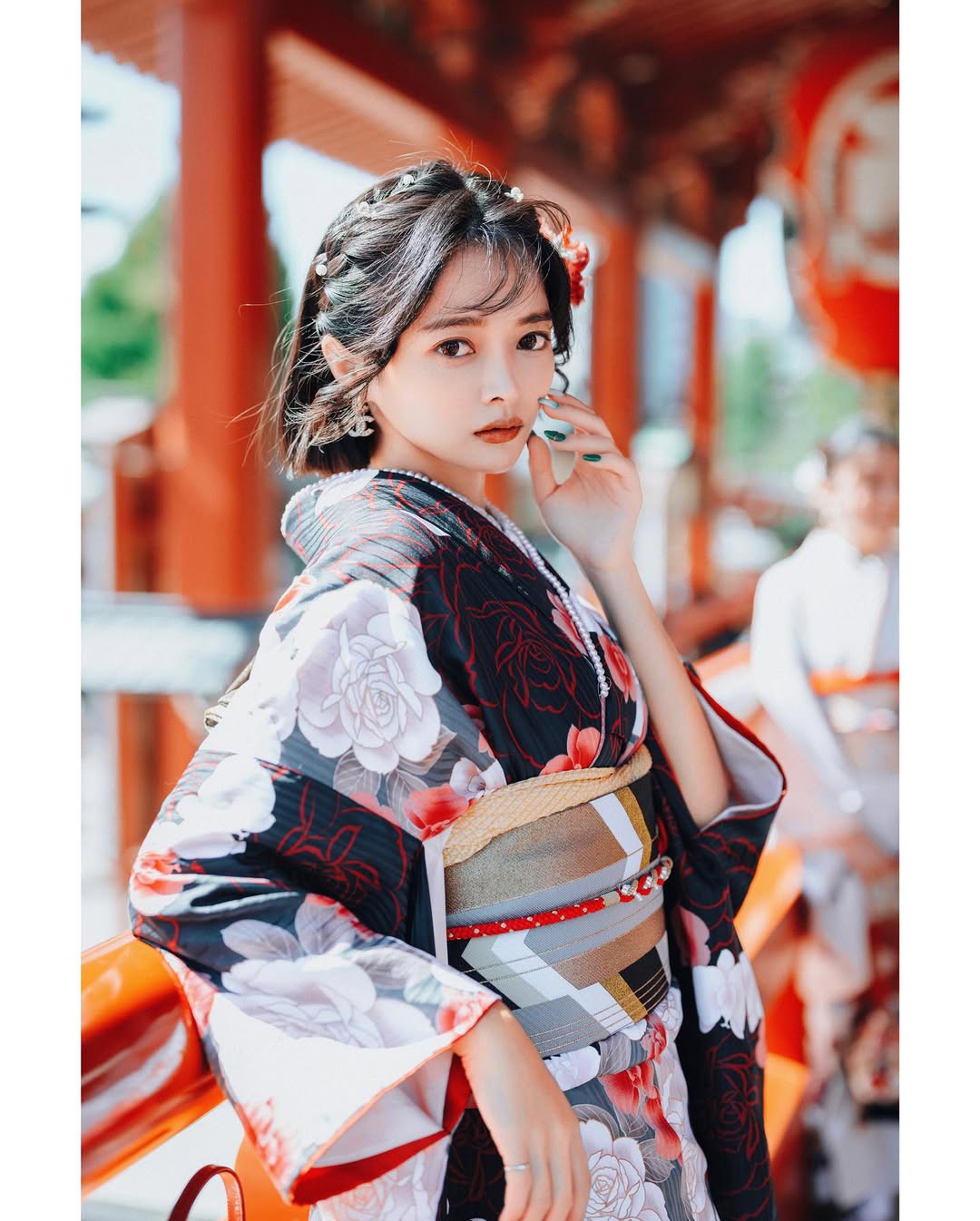 【正妹】A栗超美和服美照，夏日里清凉的一阵风！