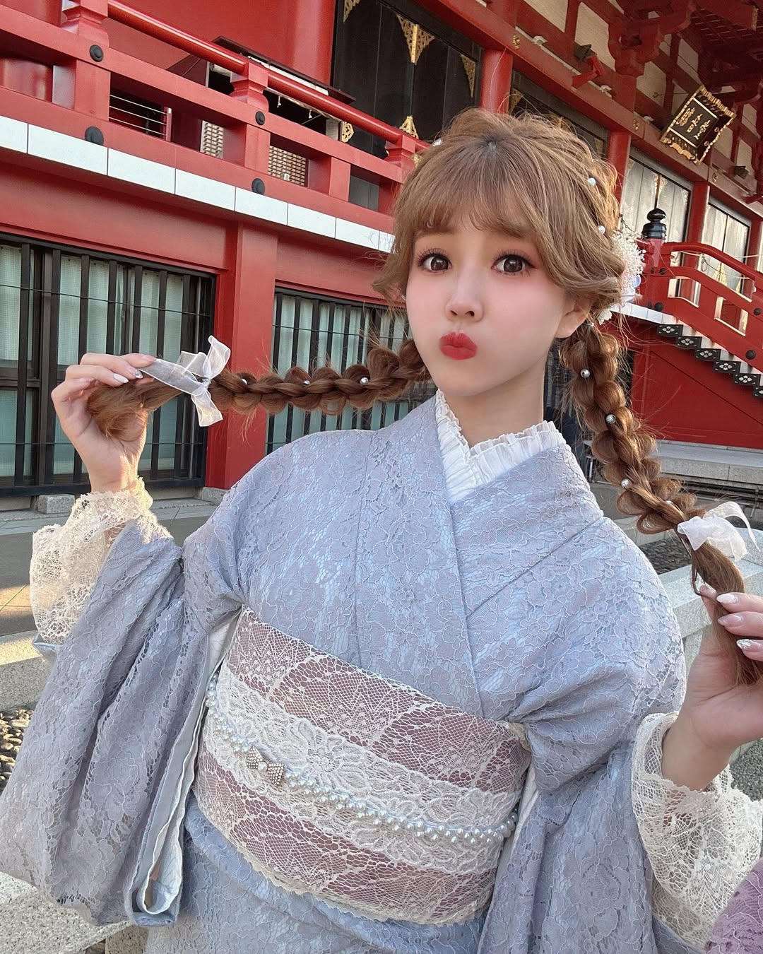 【正妹】凯蒂老师甜美瞬间，宁静清爽的和服美学！