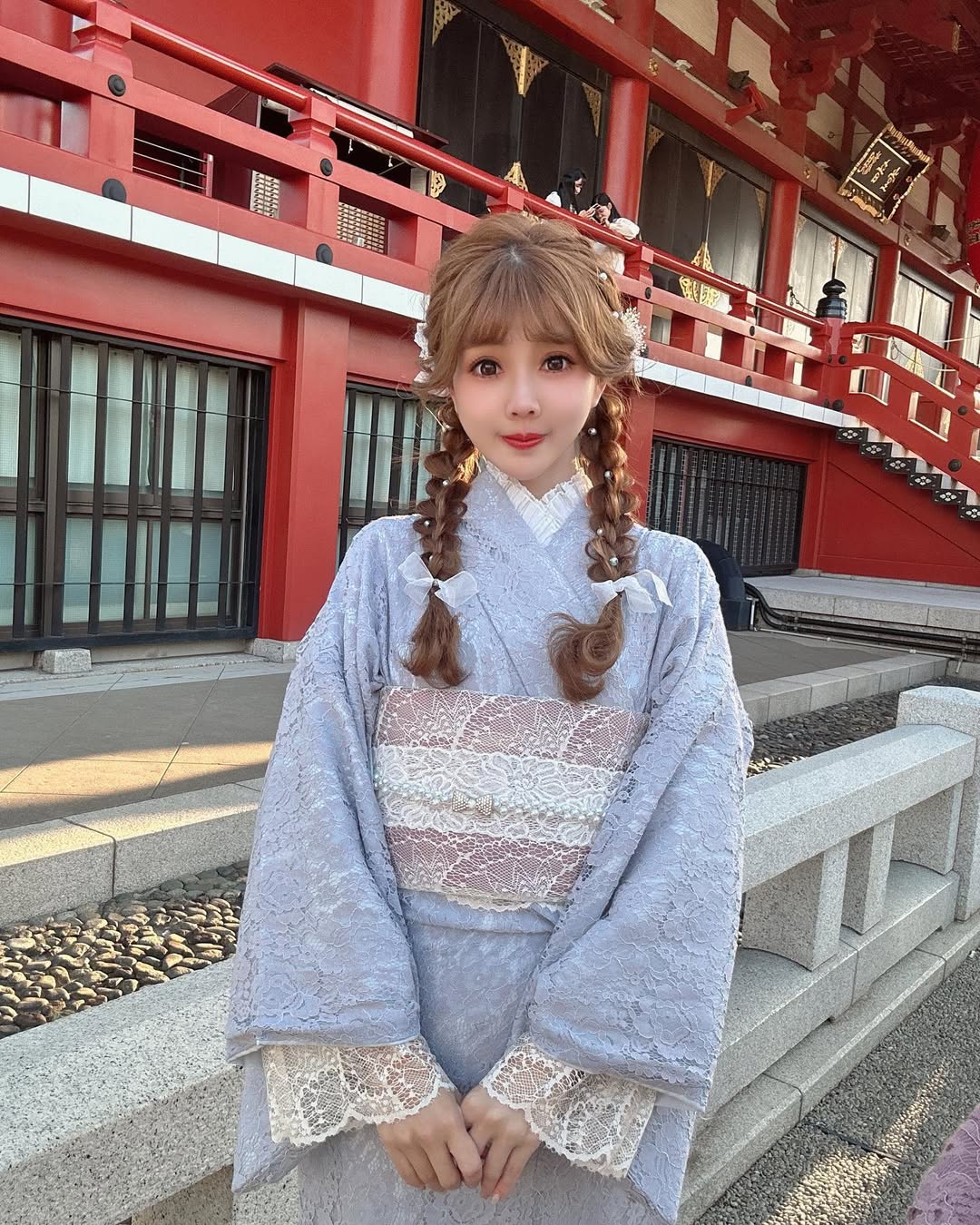 【正妹】凯蒂老师甜美瞬间，宁静清爽的和服美学！