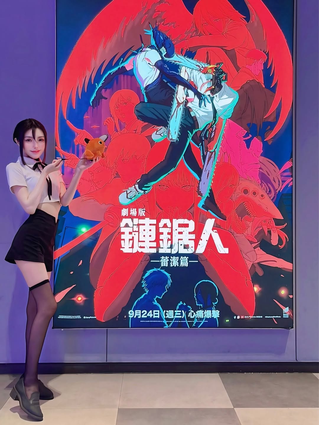 【正妹】林莹的黑丝大长腿写真有感，瞬间点亮的美好时光！