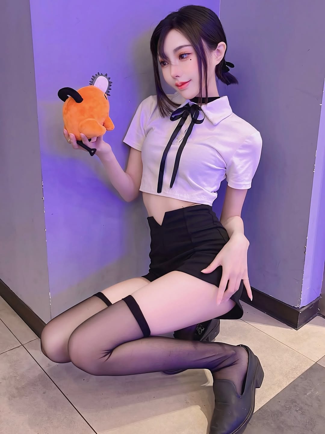 【正妹】林莹的黑丝大长腿写真有感，瞬间点亮的美好时光！