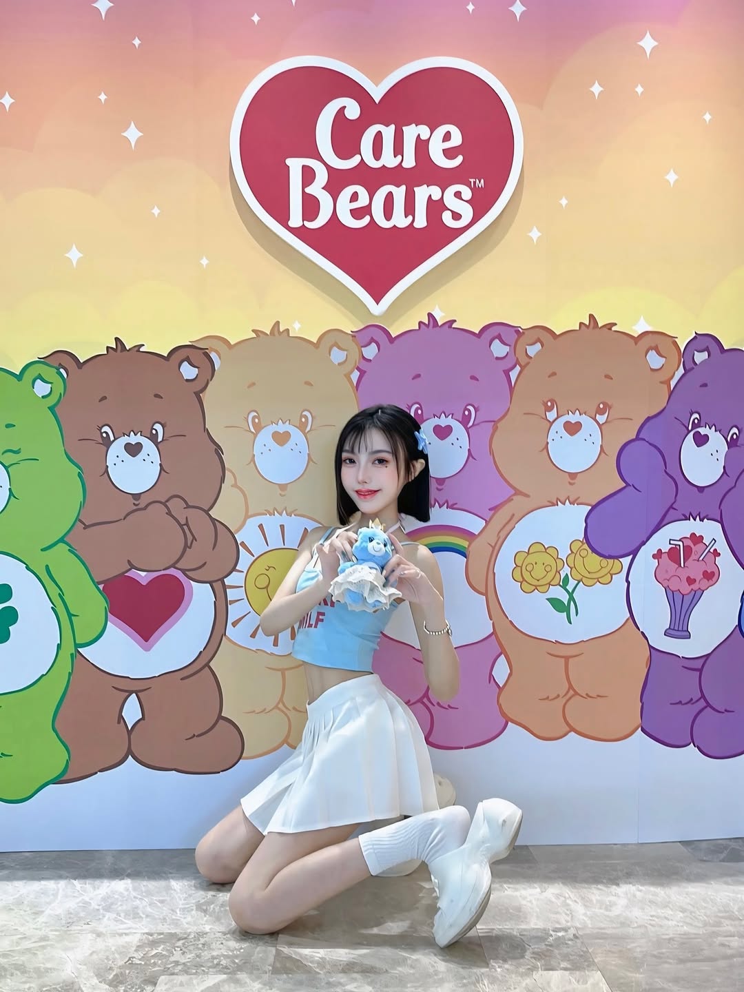 【正妹】林莹的百褶裙娃娃店打卡记，蓝色甜梦！