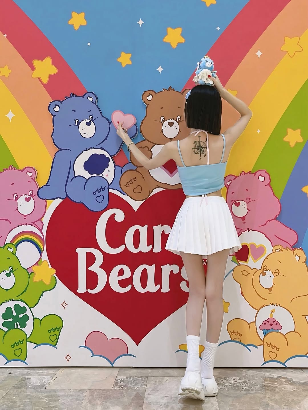 【正妹】林莹的百褶裙娃娃店打卡记，蓝色甜梦！