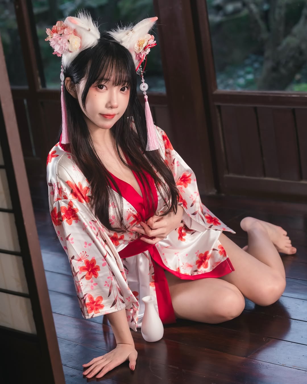 【正妹】小孟Naomi浴服小狐狸造型，一场甜蜜又俏皮的视觉小确幸！