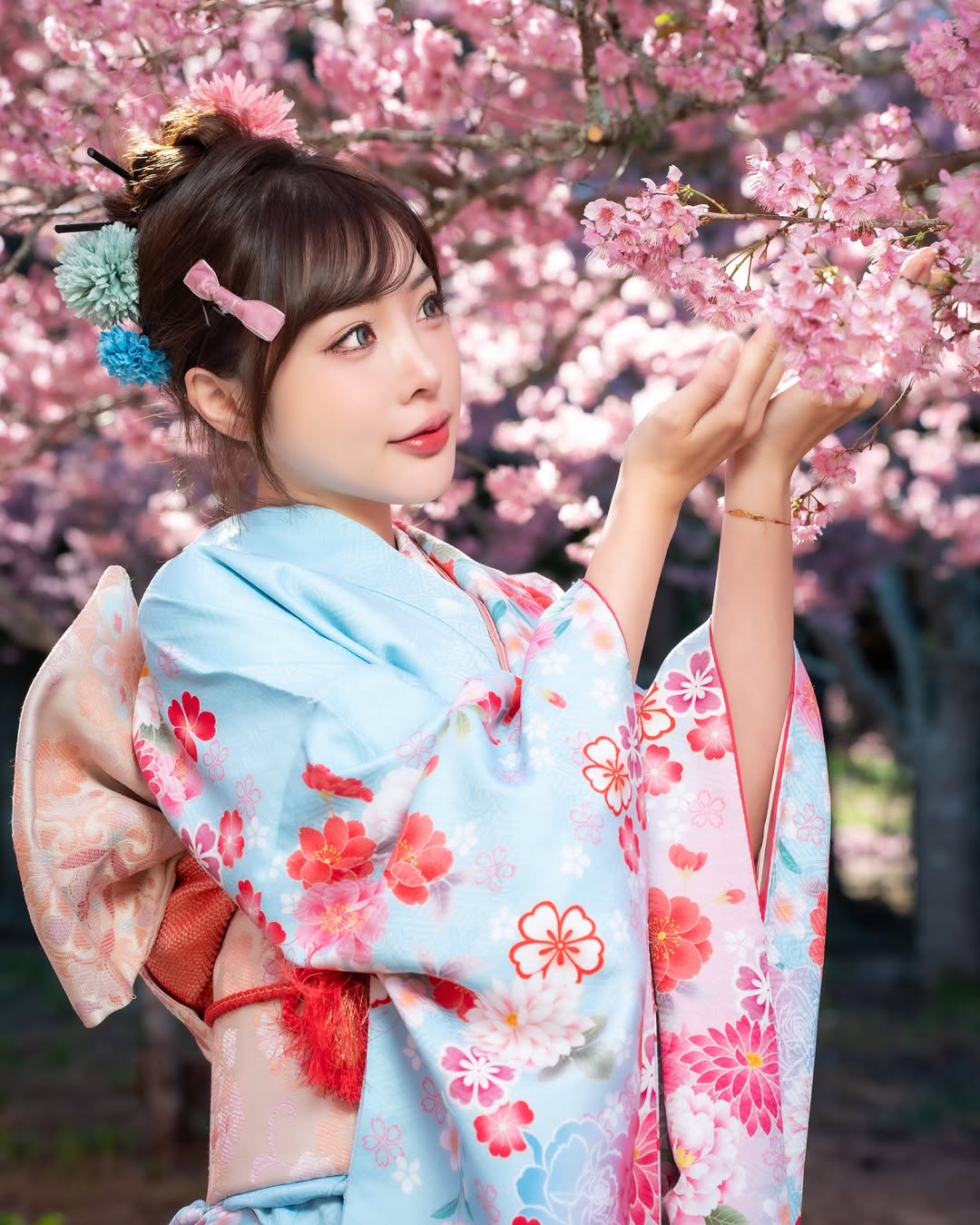 【正妹】莉雅Lia和服照片超美，微妙光泽下的美丽瞬间！