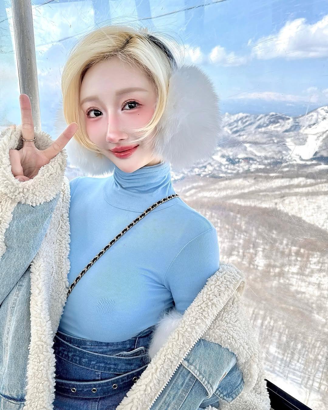 【正妹】叶妮妮Minnie雪景美照超甜，纯又带着一点小性感的气质！