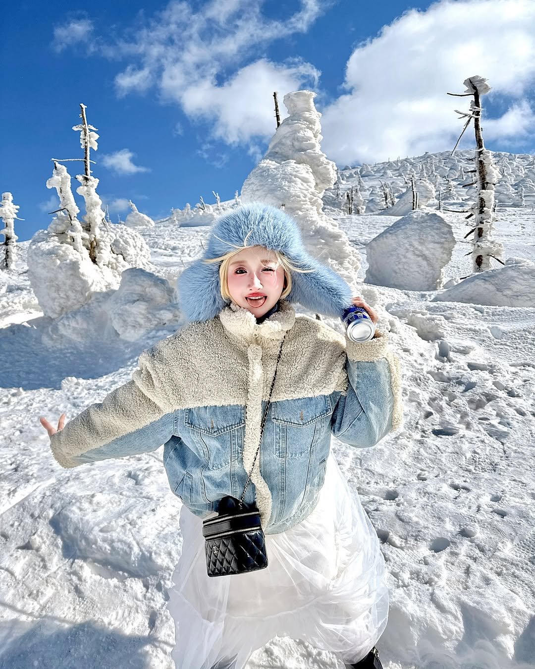 【正妹】叶妮妮Minnie雪景美照超甜，纯又带着一点小性感的气质！