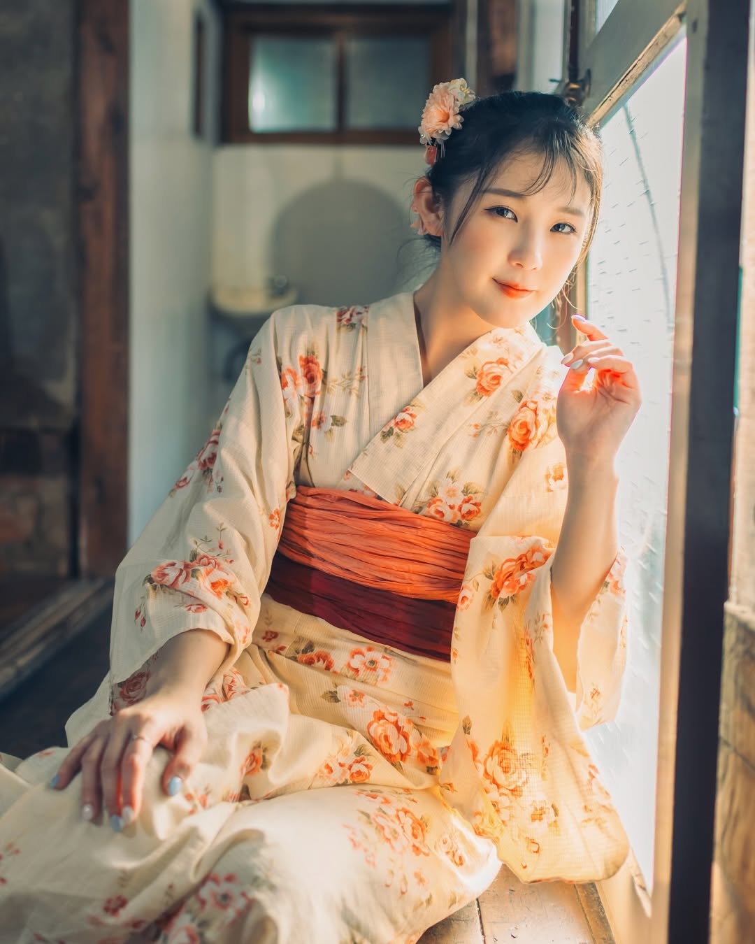 【正妹】花惹发和服超美，注入了一抹清新的风景！