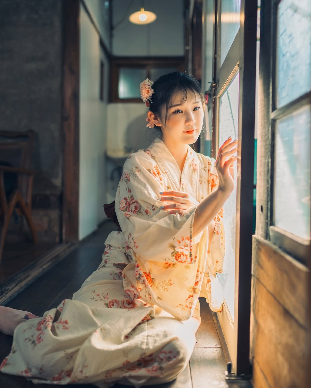 【正妹】花惹发和服超美，注入了一抹清新的风景！