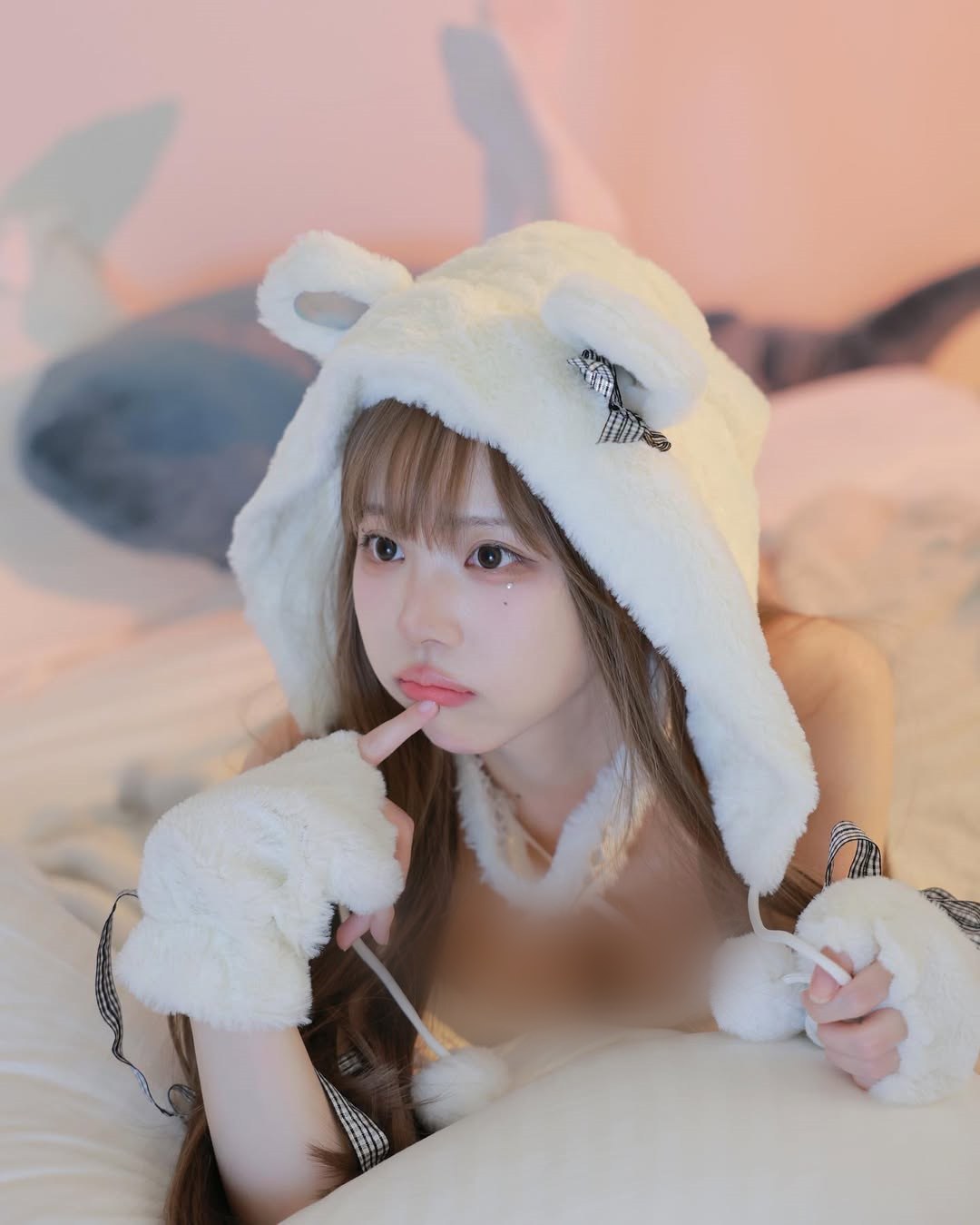 【正妹】赵兔兔喵居家睡衣可爱美照，不必华丽也能自然动人！