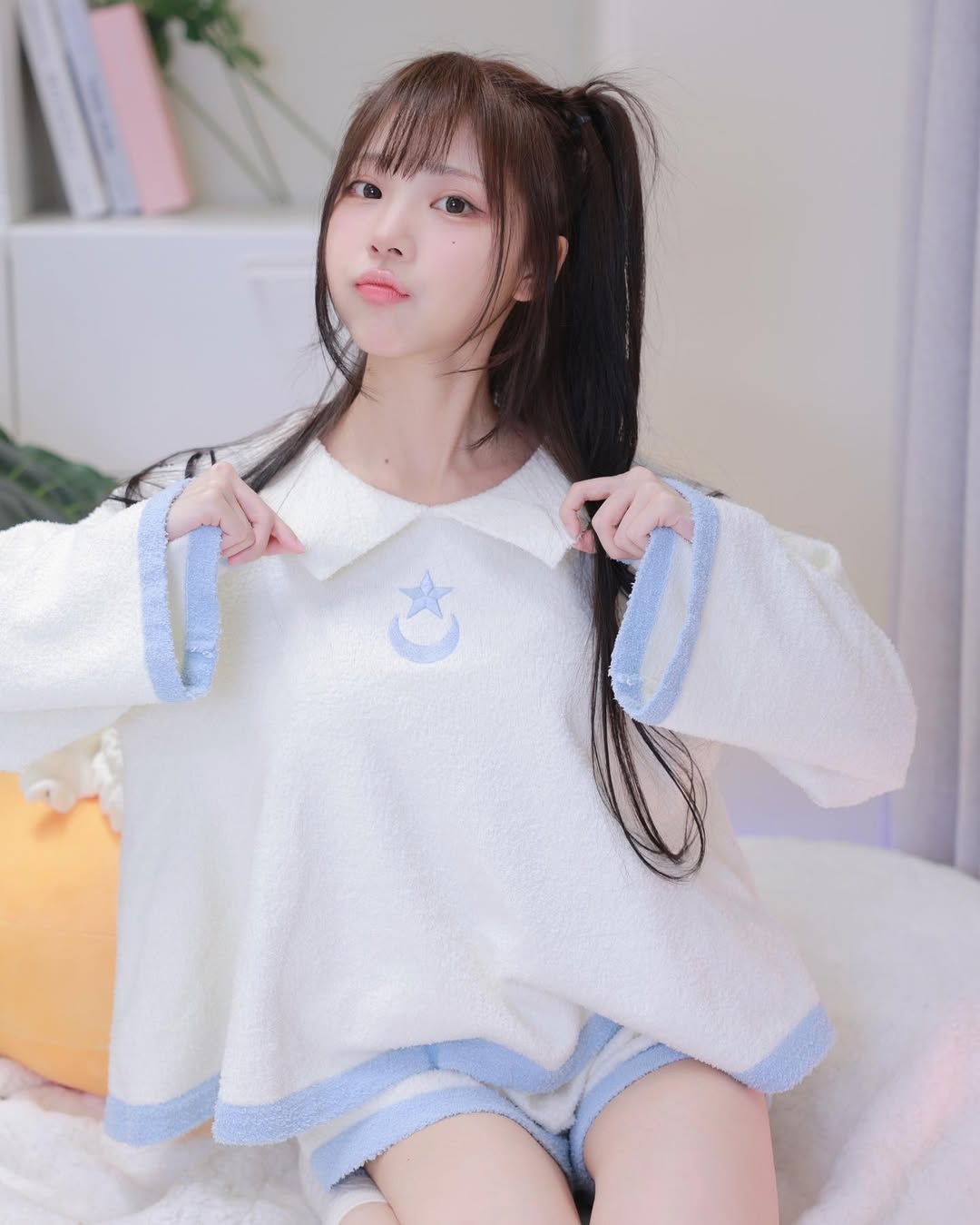 【正妹】赵兔兔喵居家睡衣可爱美照，不必华丽也能自然动人！