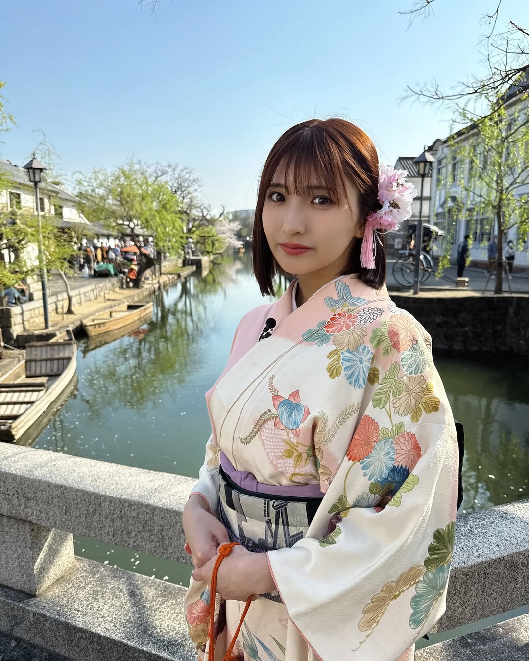 【正妹】三田悠贵和服景区打卡超美，令人产生信赖与好感！