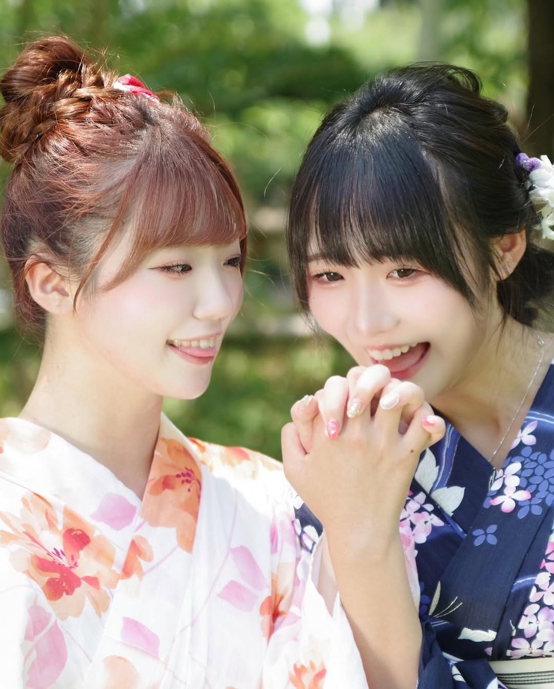 【正妹】本多もか和服与闺蜜合照，网友们纷纷点赞！