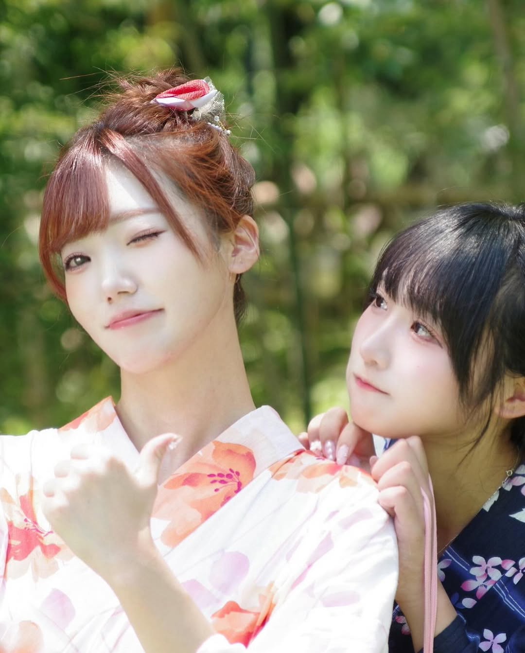 【正妹】本多もか和服与闺蜜合照，网友们纷纷点赞！