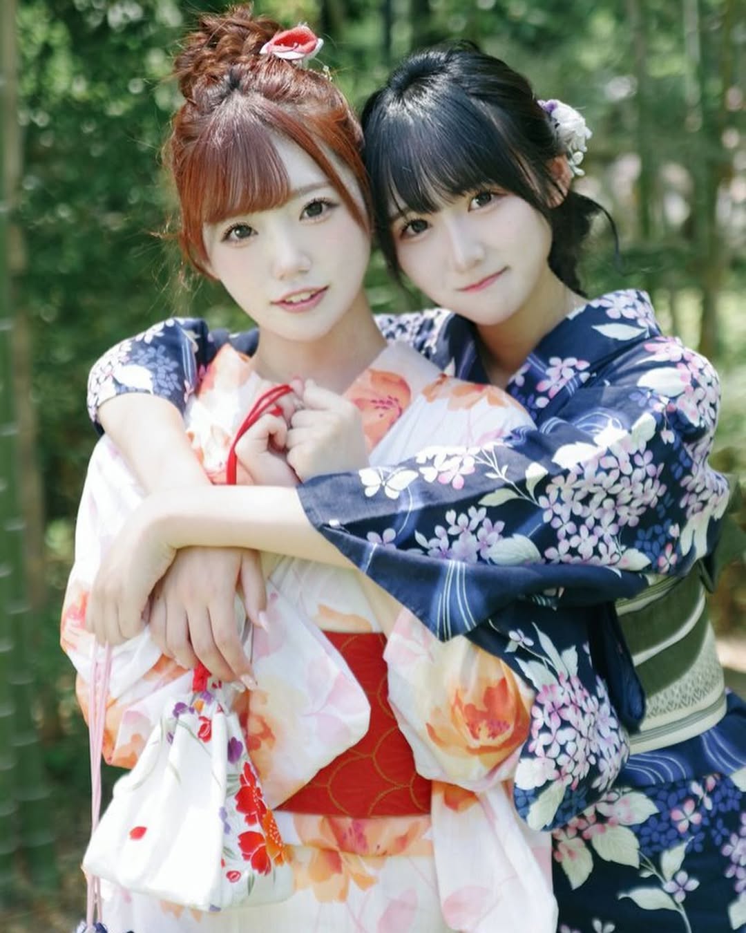 【正妹】本多もか和服与闺蜜合照，网友们纷纷点赞！