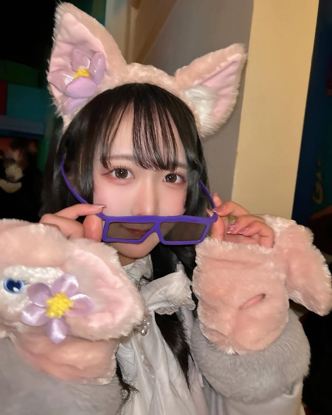 【正妹】本多もか猫耳耳饰超可爱，柔和的气质与甜美的面容！