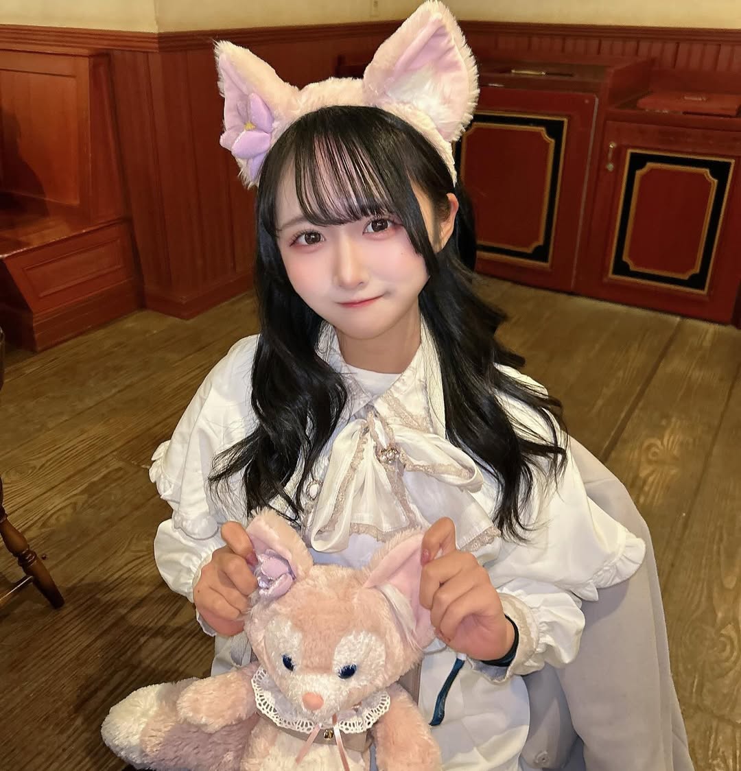 【正妹】本多もか猫耳耳饰超可爱，柔和的气质与甜美的面容！