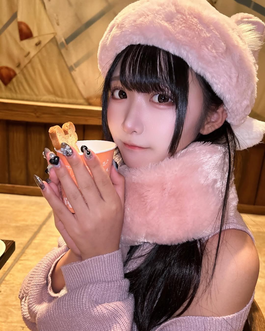 【正妹】本多もか猫耳耳饰超可爱，柔和的气质与甜美的面容！