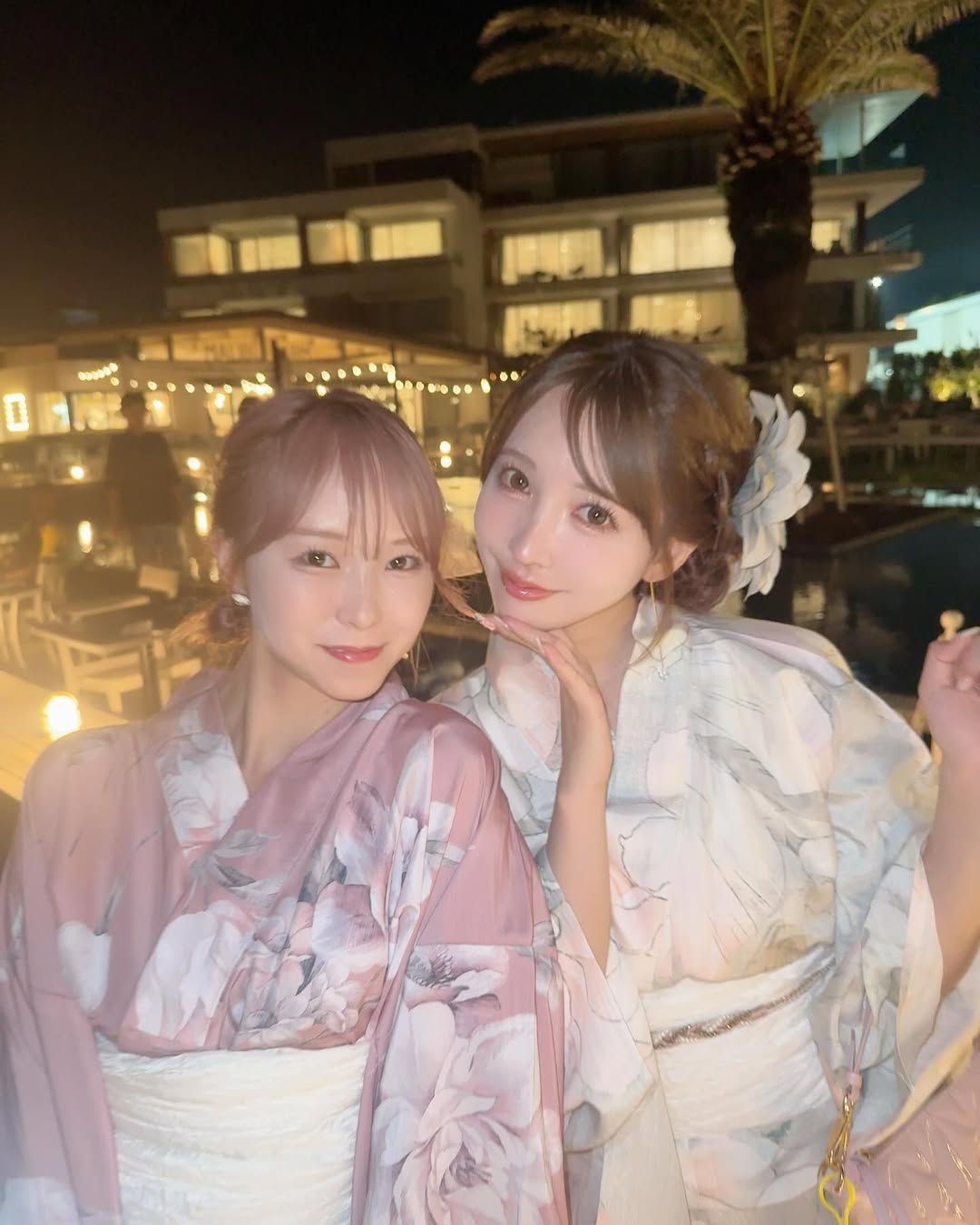 【正妹】三上悠亚夜景浴衣与美女合照，夏日回忆的第一轮！