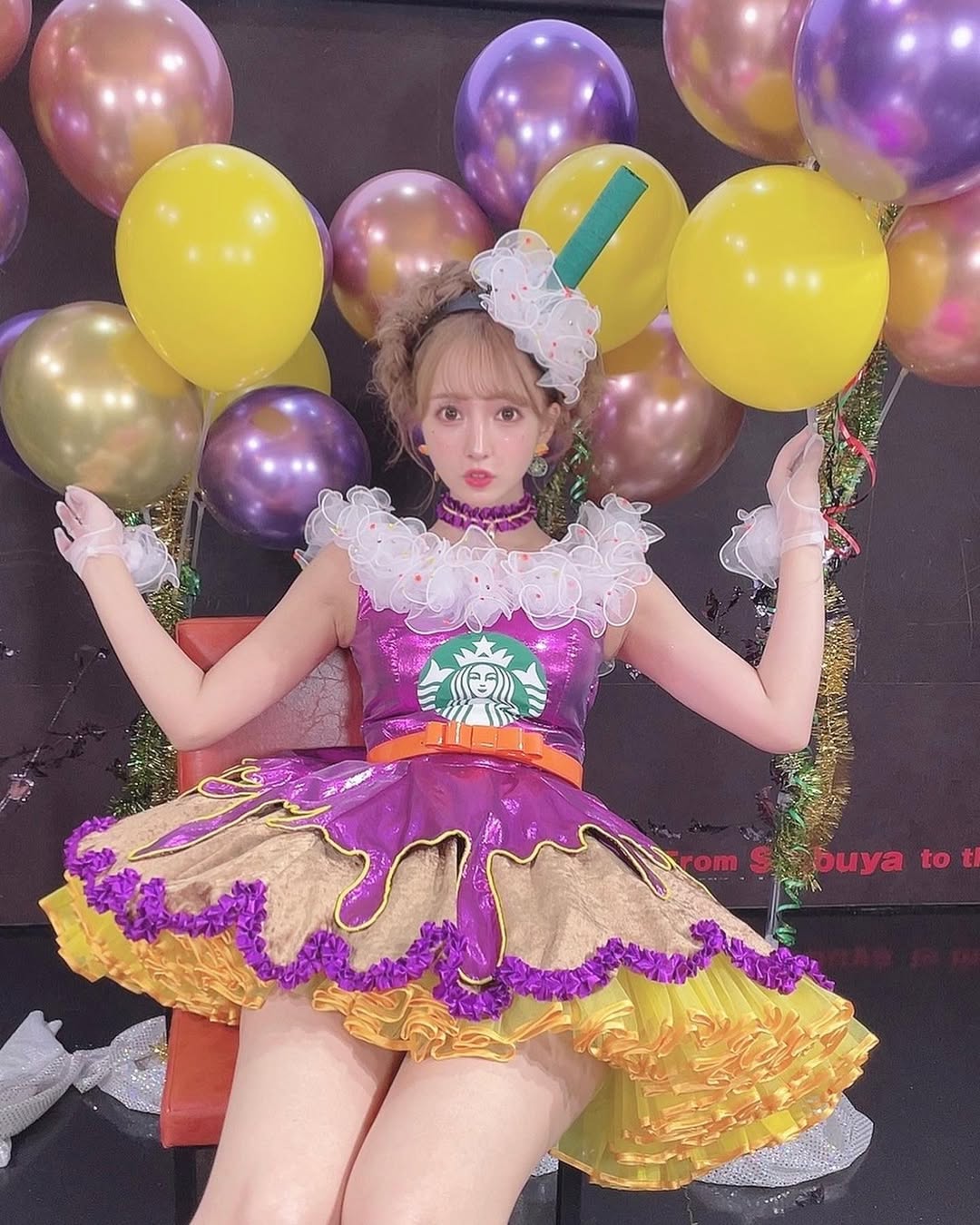 【正妹】三上悠亚万圣节星巴克公主，甜美外表俘获了大量粉丝！