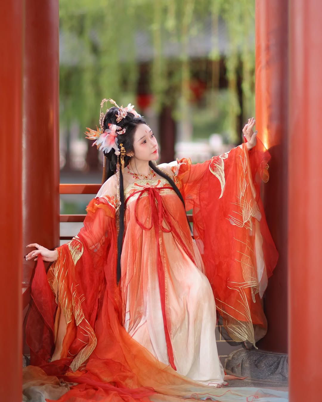 【正妹】可霏Naomi古装湖畔才女美照，古装和风的典雅韵味！