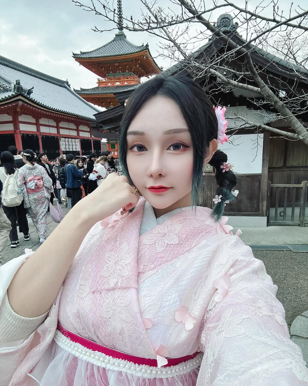 【正妹】可霏Naomi和服京都清水寺美照，一场跨越时空的温柔对话！