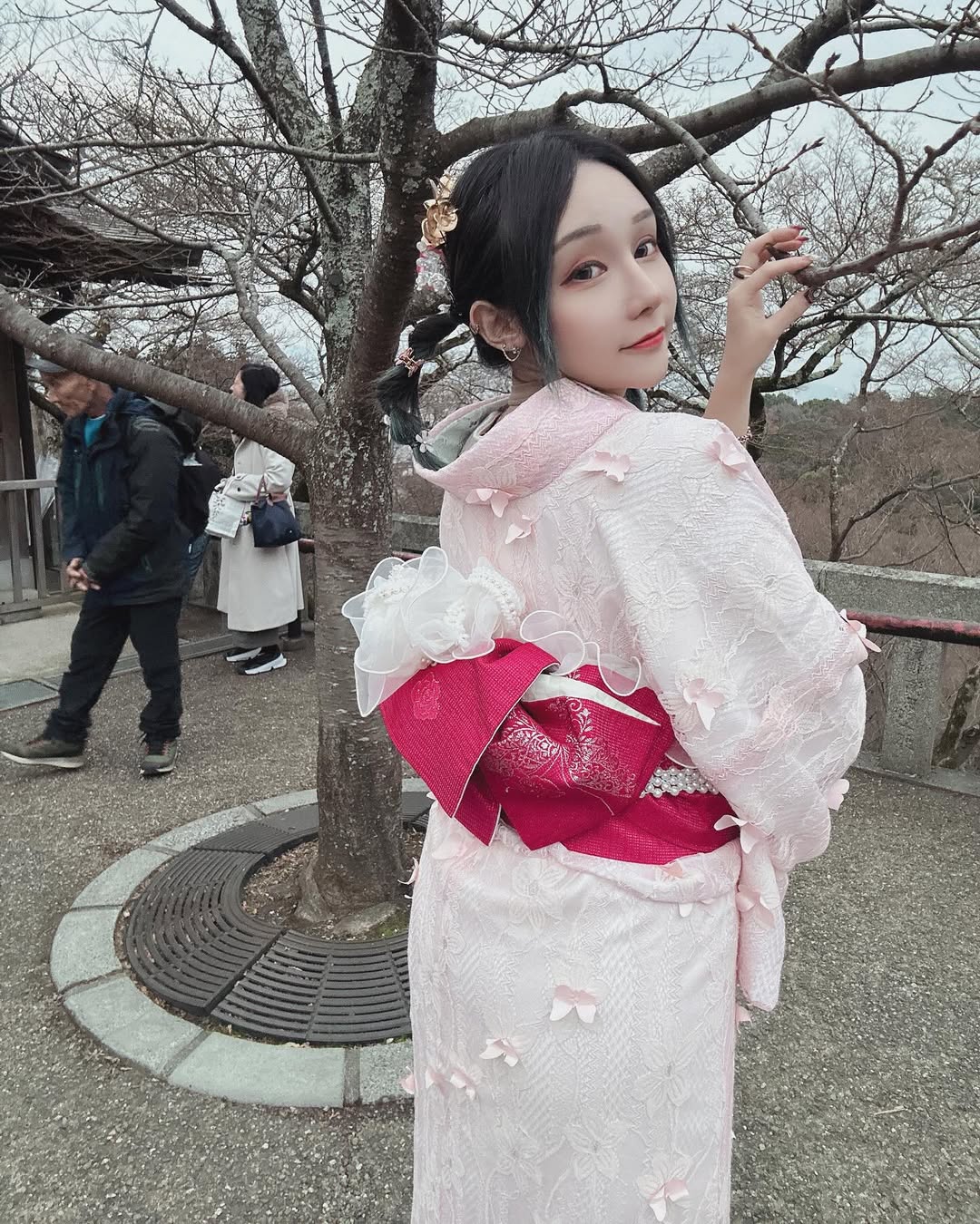 【正妹】可霏Naomi和服京都清水寺美照，一场跨越时空的温柔对话！