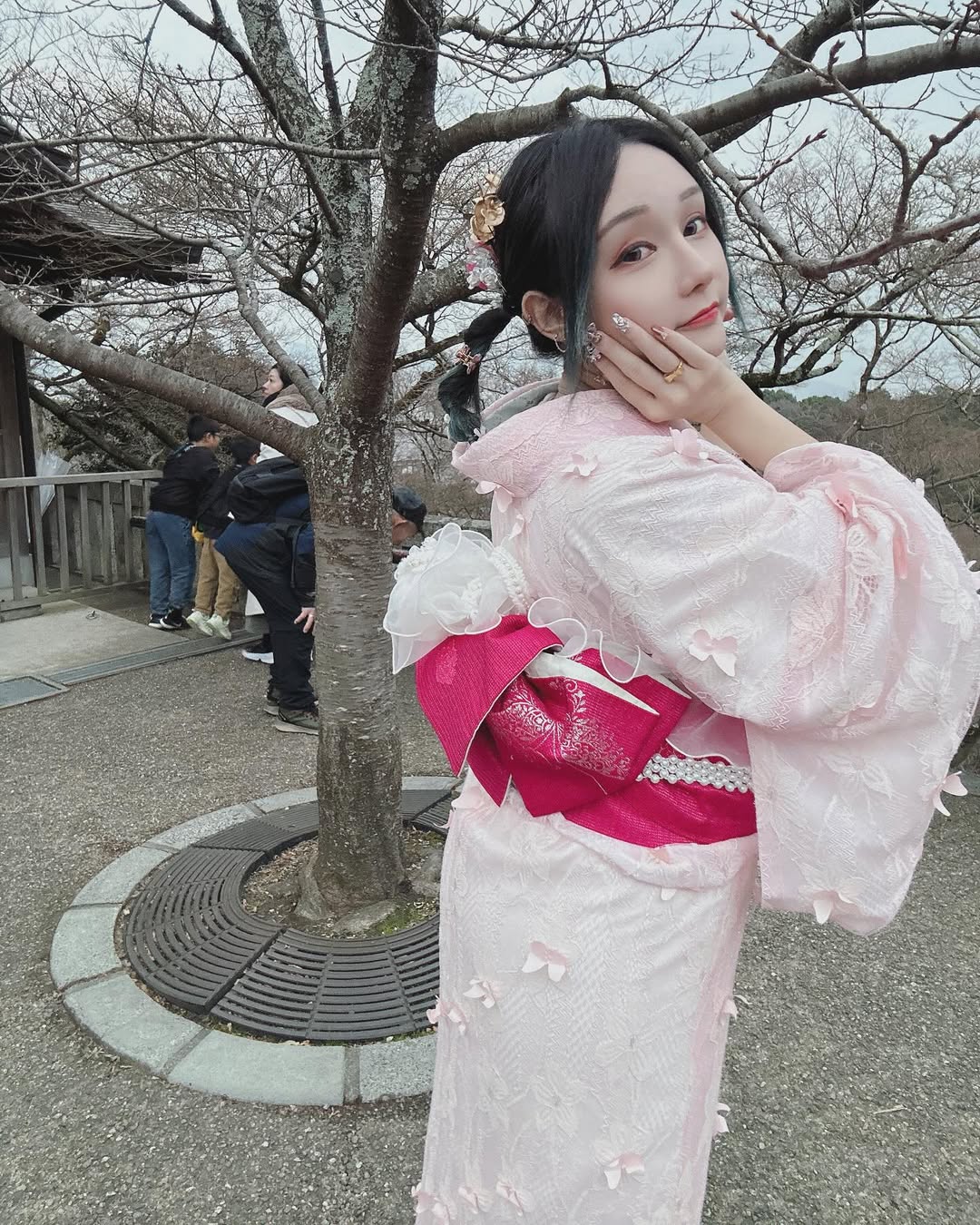 【正妹】可霏Naomi和服京都清水寺美照，一场跨越时空的温柔对话！