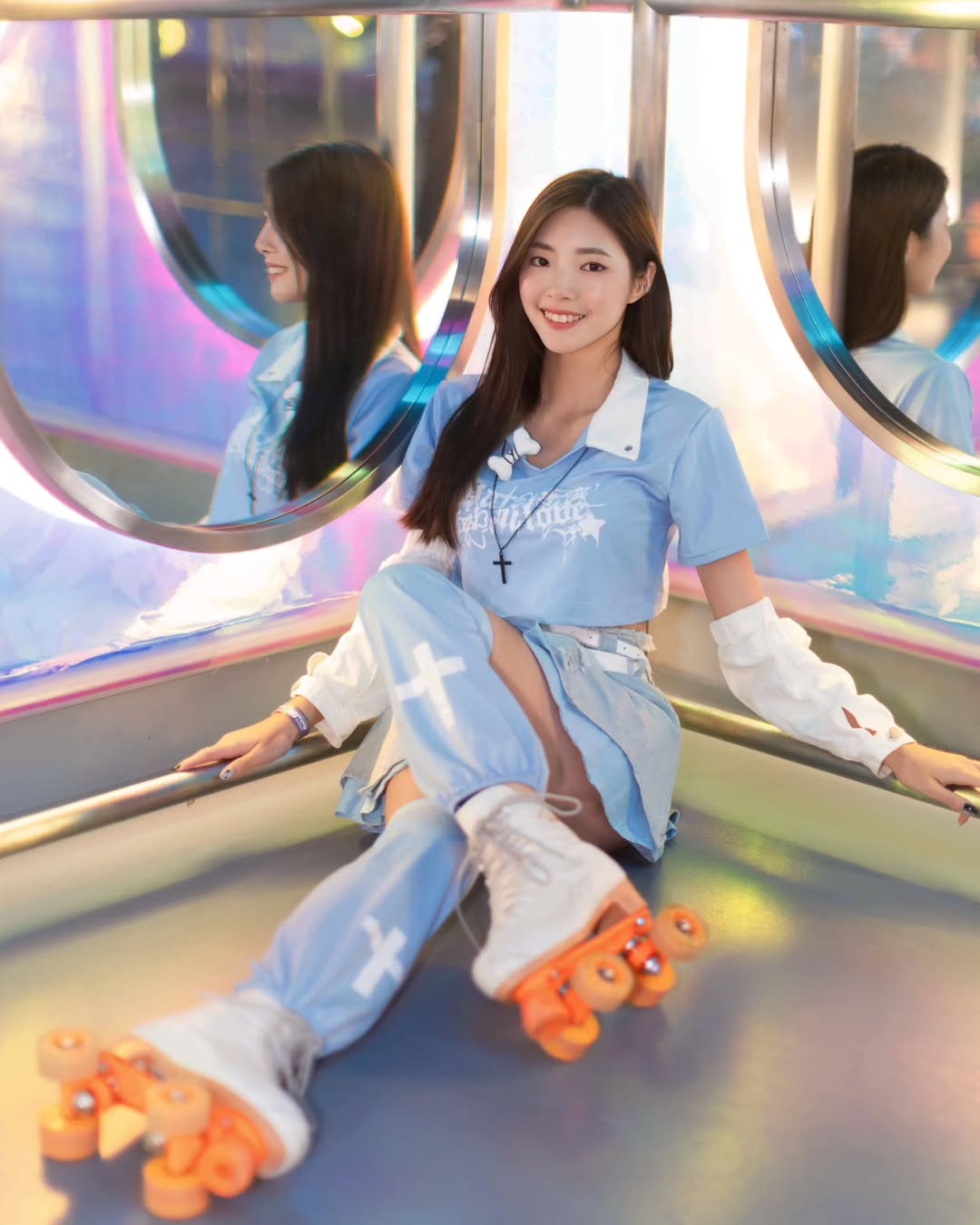 【正妹】溜溜旱冰场超美少女写真，旱冰女神惊艳全场！