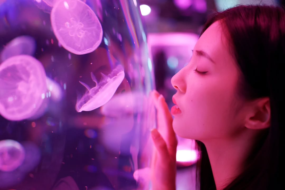 【正妹】溜溜逛海洋公园美照二，波光粼粼海风轻抚脸颊！