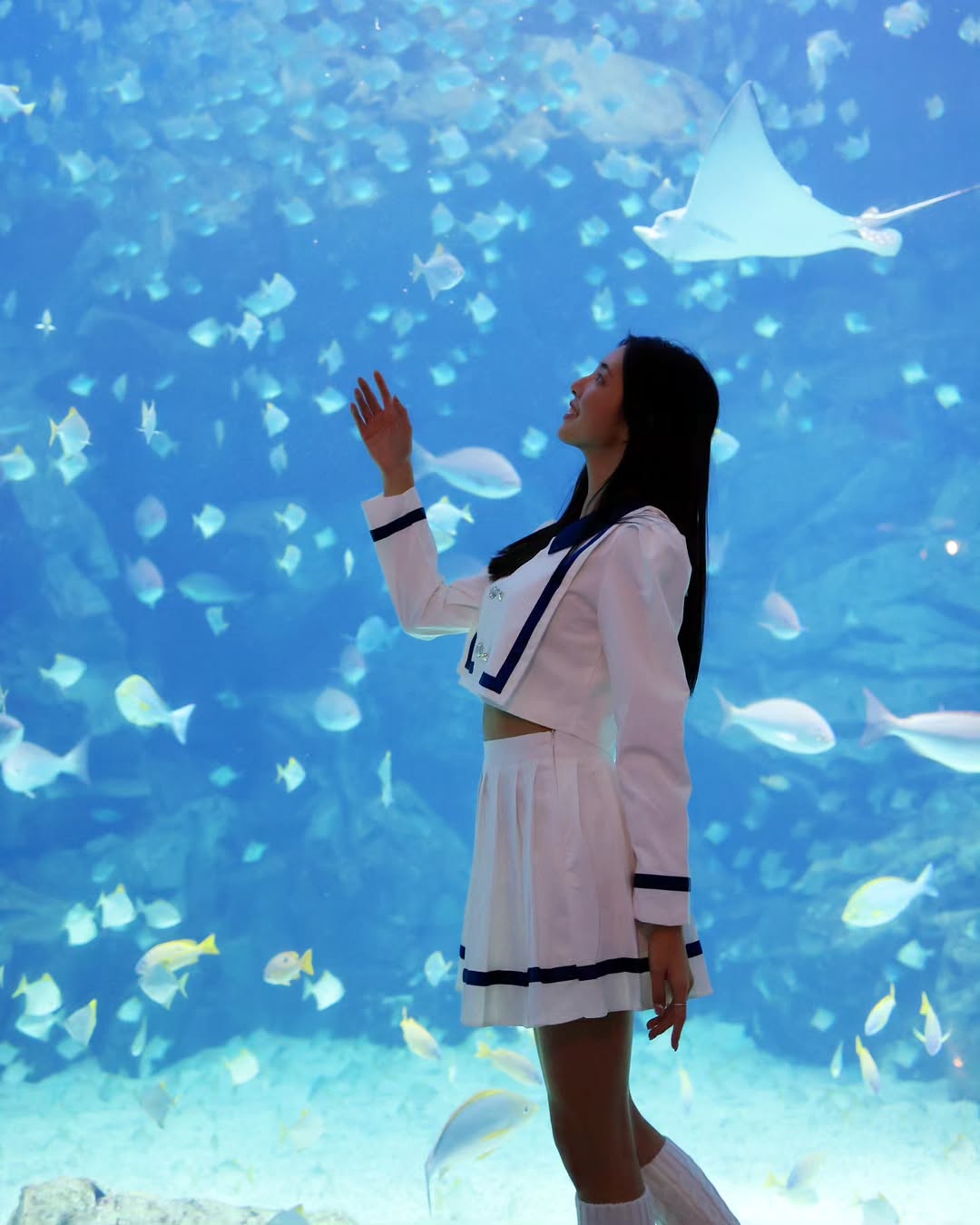 【正妹】溜溜逛海洋公园美照三，美景中最亮眼的主角！